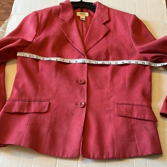 VTG-Talbots-16-Pink-velvet fabric, three button-down blazers/jacket. - Picture 10 of 12